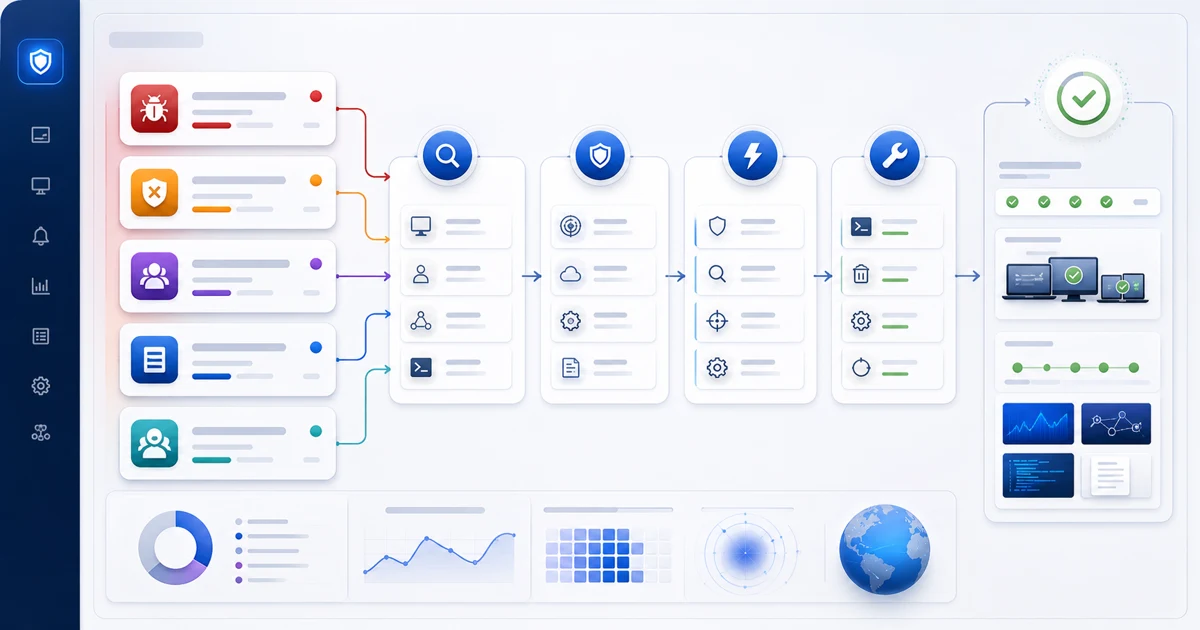 RMM security alert response workflow from detection to documented closure